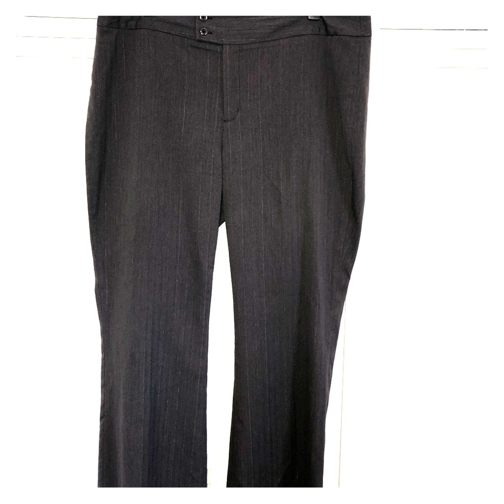 Grey striped pants